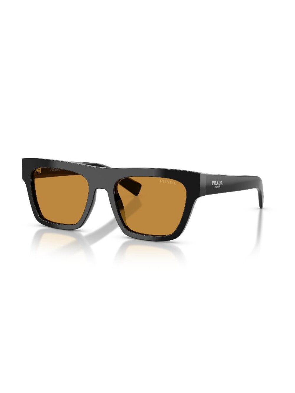 New Prada Men's Sunglasses Black Brown Lens Acetate Frame PR C03S 16K50P 54